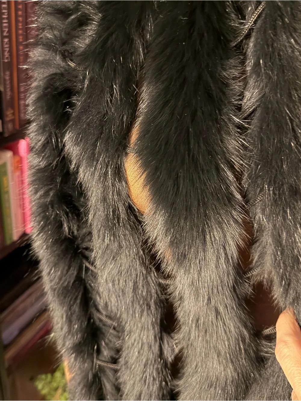 Luxurious Black Fox Fur Stole